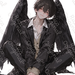 [No.M-87] Mensシリーズ　RICA オリジナルステッカー　人物ステッカー　男の子　コラージュ素材