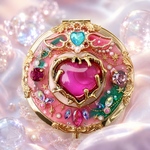  ローズクレスト（Rose Crest） バラ 薔薇🌹🏰✨️コンパクトミラー 魔法少女 鏡 ミニミラー キラキラ かわいい おしゃれ ミラー ゴールド 誕生日 プレゼント