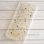 かすみ草のiPhone押し花ケース