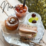 生ハム&チーズサンドとコーヒーロールのカフェセット
