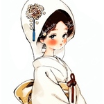 chan.ce オリジナルステッカー　1種2枚入り 和乙女コレクション　コラージュ　人物ステッカー　結婚式　結納　和装　和コラ