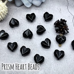 6/6(土) new✨新商品🈹【200円→180円】【brsr4178acrc】【6個】【13x14.5mm 】 Prism Heart Beads  手染めビーズ
