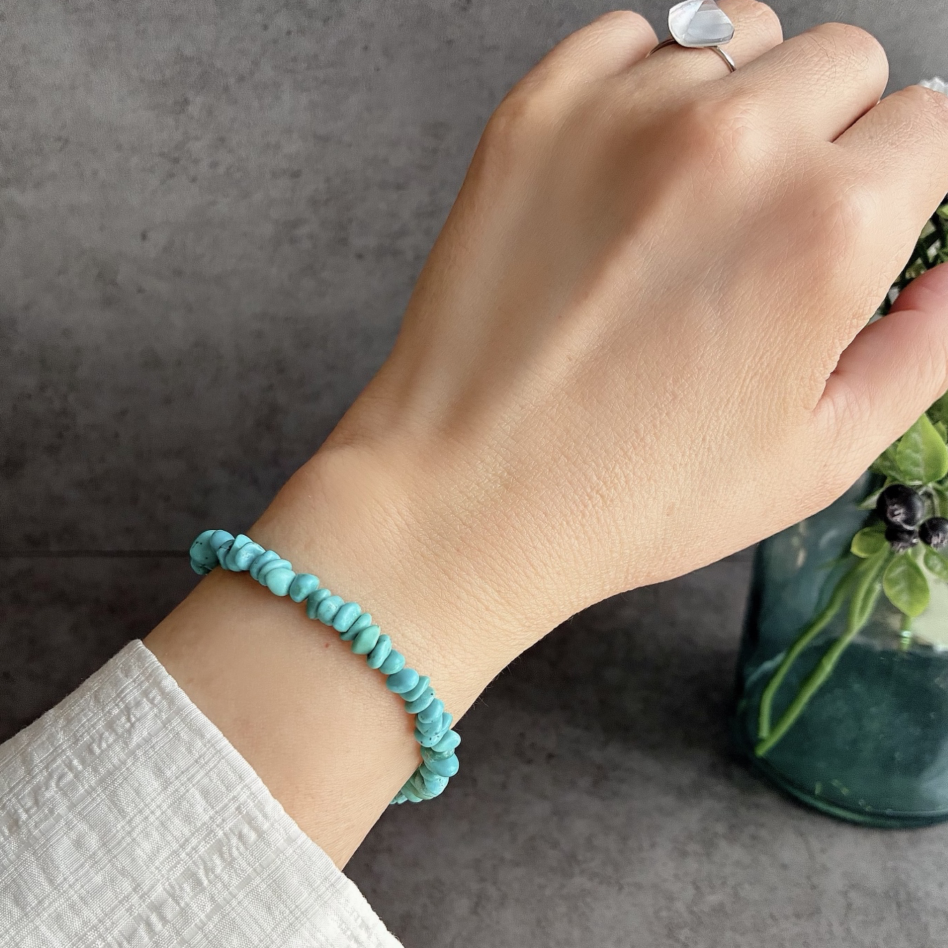 D-7｜Turquoise Bracelet｜青と旅の余韻 Scheduled for delivery in mid-