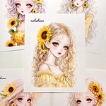 人物ステッカー　ひまわり🌻