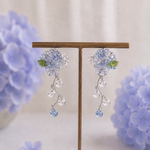 雨あがりの紫陽花 -雨のしずく揺れるピアス/イヤリング【特集掲載】