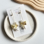 【💛】揺れるパールのピアス