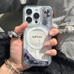 ニュアンスアート×スタッズ MagSafe対応スマホケース
