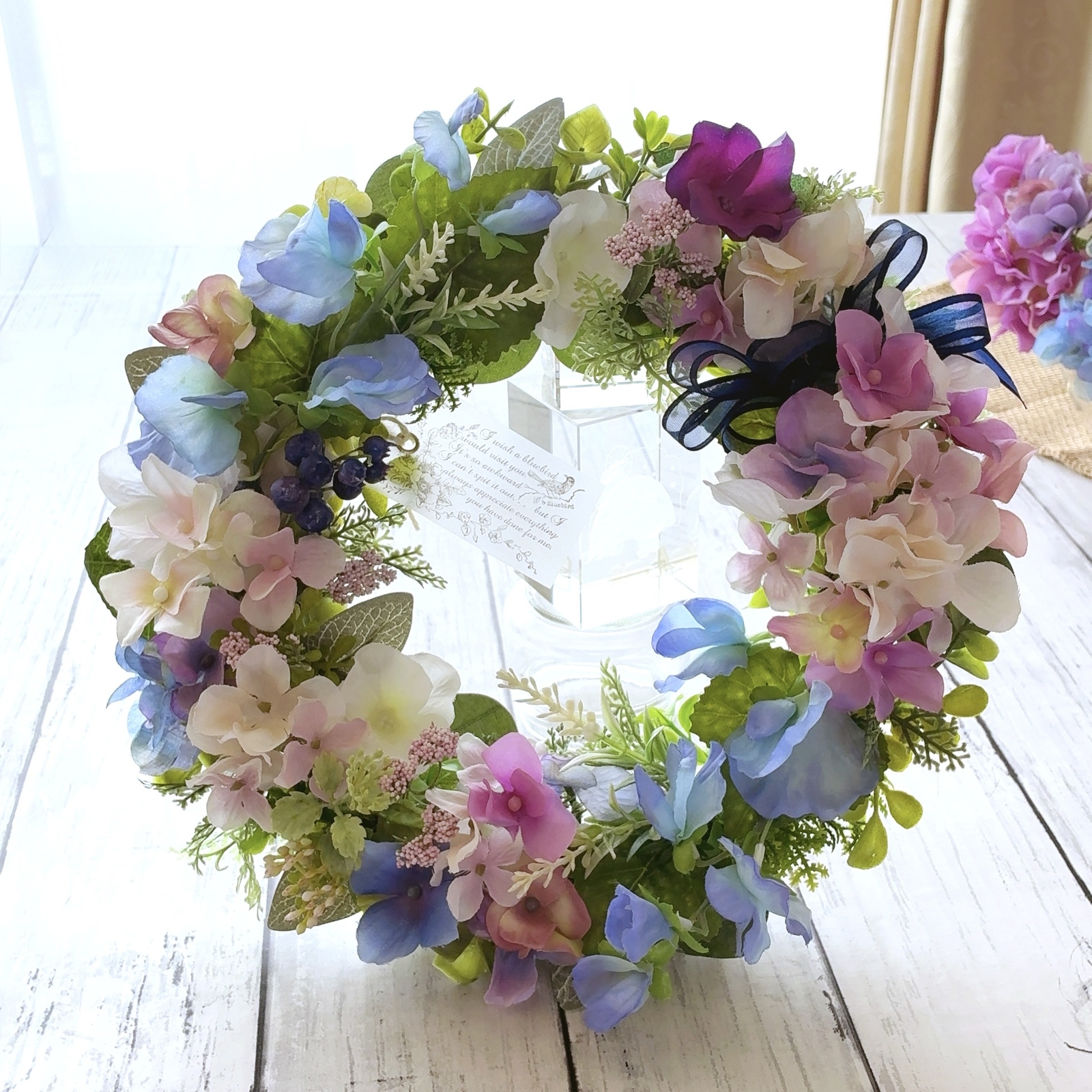 紫陽花リース - リースの人気通販 | minne byGMOペパボ 国内最大級の