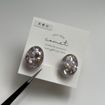 𝗡𝗼.𝟮𝟱 / 【Earring】Purple Amethyst × Gold