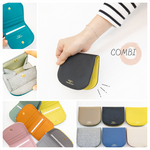 ☆新色追加☆【イタリア牛革】COMBI二つ折り財布　バイカラー6色展開　M5081