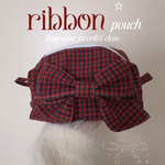 ときめく大きなリボンのポーチ｜Big Ribbon Pouch