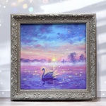 Lake of slumber ✴︎フレーム付原画✴︎インテリア