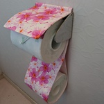 プルメリア　ピンク　トイレットペーパーホルダーカバー