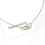 限定価格【TIFFANY&CO.】2607 エルサ・ペレッティ ダブルループ ネックレス SV925／“永遠の絆”を胸元に宿す 洗練シルバーヴィンテージ  シルバーアクセサリーティファニーメンズ