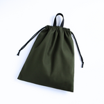 体操服袋L 40×35cm｜持ち手付き｜ジャージ入れ・体操着バッグ｜カーキ｜小学校高学年〜中学生 高校生