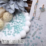6/6(土) new✨新商品🈹【160円→144円】【brsr4181】【約200個】【4.5x3.5mm】Prism Glass Beads  フロストタイプ 多面カット ガラスビーズ