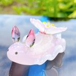 U100［桜］宇宙を宿すガラスのウミウシ