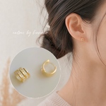 新作　シンプル　18k　お洒落　大人可愛い　上品　繊細　人気　CZダイヤ　ダブルライン　シルバー925　極小　フープ　ピアス