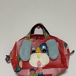 わんこさんの顔のバッグ