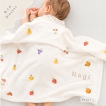 《9/22 20:00~》モニター価格 フルーツ ふわとろ名入れブランケット 出産祝い ギフト Smylie2025