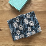 mina  perhonen  rosy A6   ブックカバー　ミナペルホネン の 刺繍生地　文庫本カバー　読書　薔薇