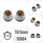 10884 ✤ 10/6mm ドール用アイチップ 3DTYPE