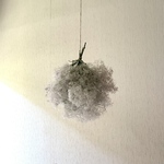 スモークツリー フライングスワッグ ナチュラル M 26cm ＊ ふわふわ ドライフラワー ⑨