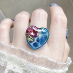 〜宝石の海ハート💎リング〜