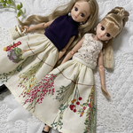 NO,644 リカちゃん服　【単品】季節の花束　ふんわりオシャレ　スカート　リアルクローズ