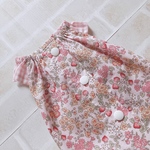 犬服 SSフレンチスリーブ スモックチュニック  ストロベリーフィールズ  バックオープン(背中開き)✨送料無料✨