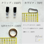 【予備・追加用】クリップ、カラビナ