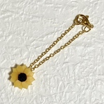 ドール用ひまわりネックレス（オレンジ）