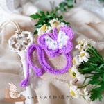 蝶々のアクセサリー⁡（おチュン用）パープル💜