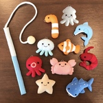 【人気作品】受注製作　＊   フェルトお魚釣りセット
