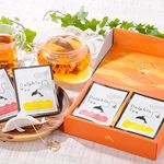 ハーブティー　お茶　イルカの形のティーバッグ　オレンジBOX　かわいい