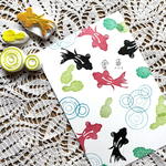 ☆金魚はんこ☆ 受注作製　持ち手なし　けしごむはんこ