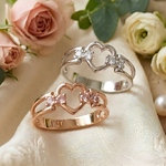 Heart Crystal Ring (ピンキーリング可)