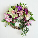 Anthurium＆ Orchid wreath