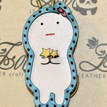 きーぼーレザーキーホルダー　ご当地キャラクター　安城市　   6月9日21時より販売　　ターコイズ1