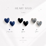 職場OK☆6mm♡送料無料♡ シルバーミニハートレジンピアス/イヤリング　