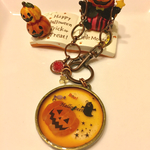 ハロウィンプレート付きチャーム