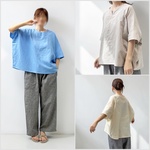 3色から2色選んでちょっとお得。ダブルガーゼ プルオーバー。ラグラン袖。Tシャツ。送料無料【即納】