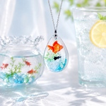 涼やか金魚のサマーネックレス  