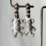Antique big bear earcuff  ( bicolor ) 両耳用