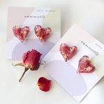 【薔薇の花びら】ローズハート🌹ピアス / イヤリング