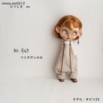 No..463    22㎝ドールサイズ　つりズボン