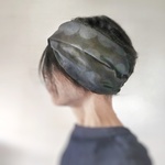 ターバンなヘアバンド　モノトーンドット