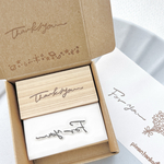 【文字はんこ】thank you 細字　筆記体