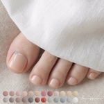色が選べる♡シンプルなフットネイルチップ（足用ネイルチップ）　　/Annaffiare  ペディキュア　結婚式　浴衣　テラコッタ
