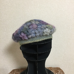ニット帽     B  (薄紫系)